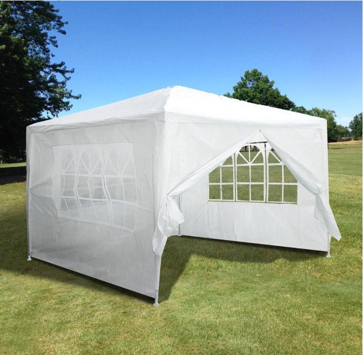 10'x10' 4 Walls Outdoor Canopy Party Tent Wedding Heavy Duty Gazebo